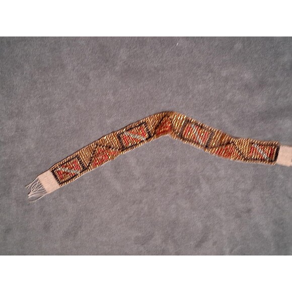 Vintage Southwestern Glass Beaded Bookmark Handmade - Picture 4 of 7